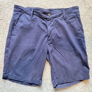 AG Adriano Goldschmied Dark Blue Navy Flat Front Shorts‎
